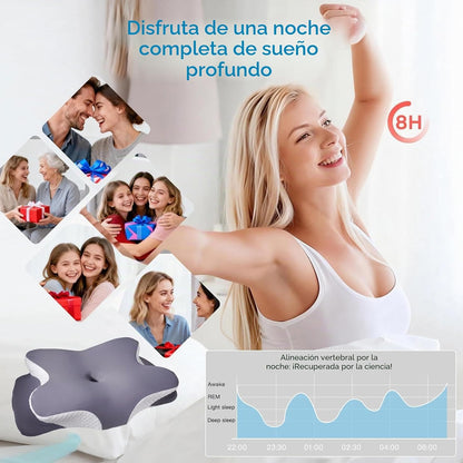 Novura CerviFlex - almohada cervical ortopédica de espuma viscoelástica