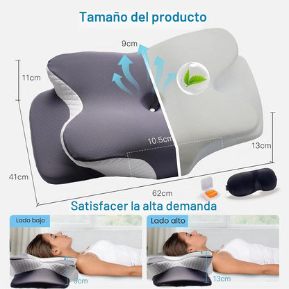 Soporte contorneado de la almohada cervical Novura CerviFlex