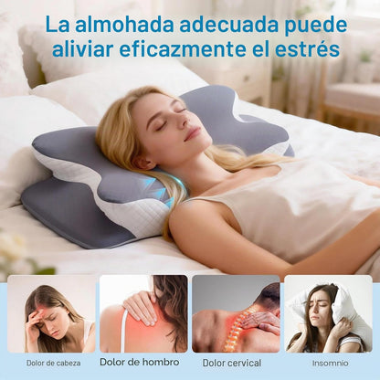 Novura CerviFlex, ideal para dormir de lado, boca arriba o boca abajo
